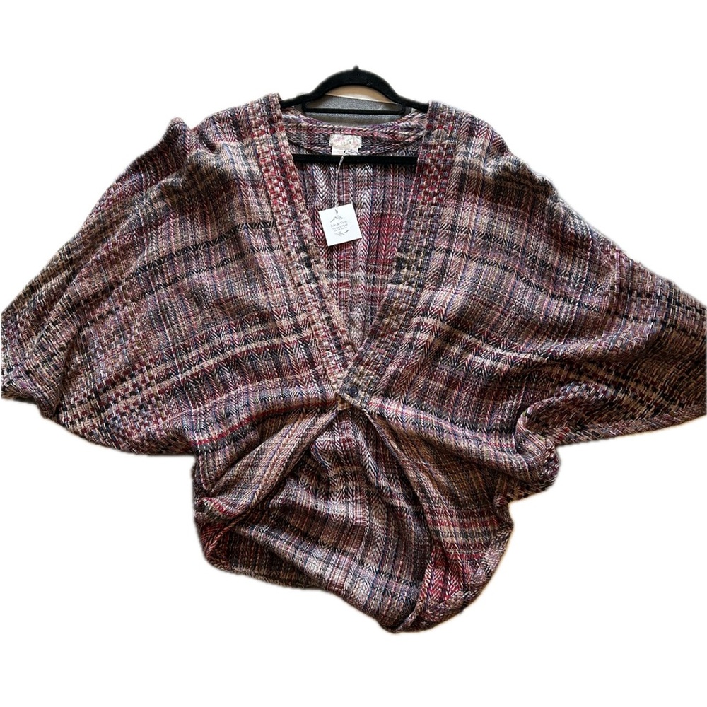 Free People Woven Textile Kimono Jacket Size M/L